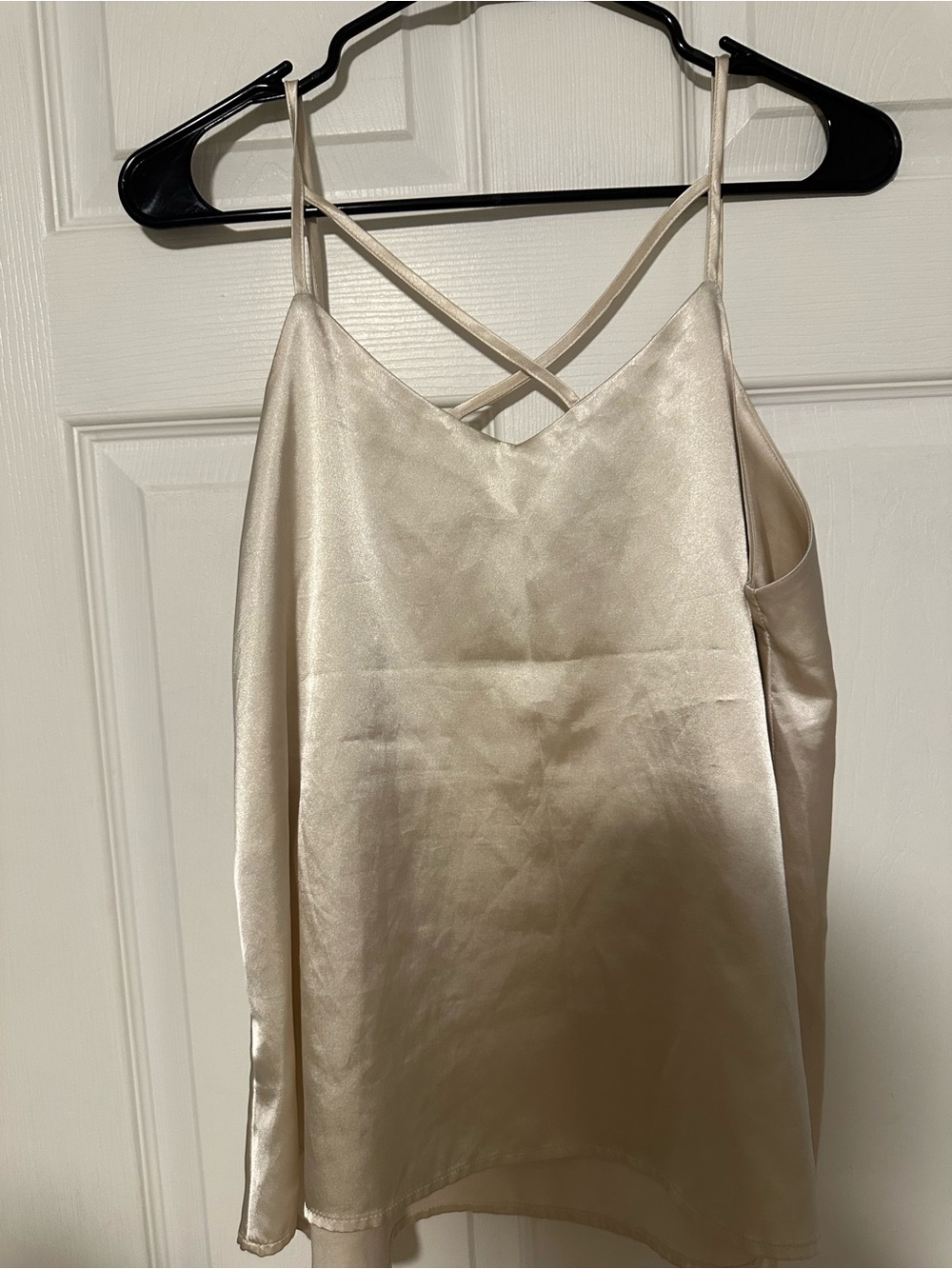 Active USA Satin Cami in Light Champagne